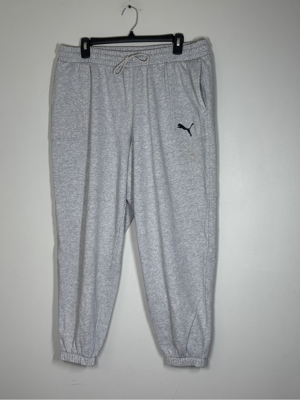 Puma Light Gray Men’s Heathered Jogger Sweatpants